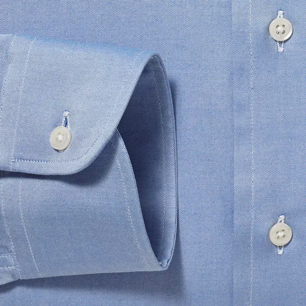 Button Down Pinpoint Blue - Tailored