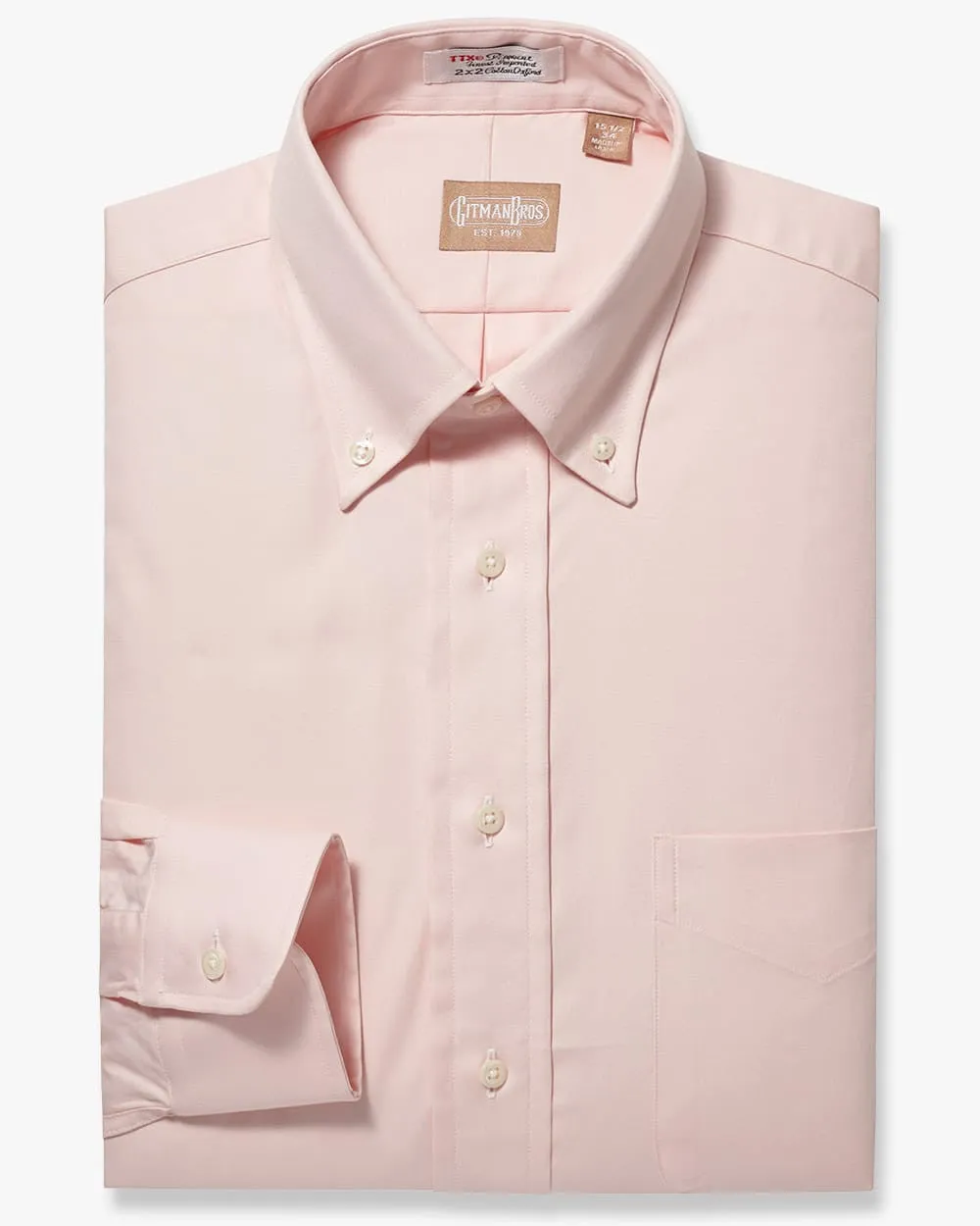 Button Down Pinpoint Pink