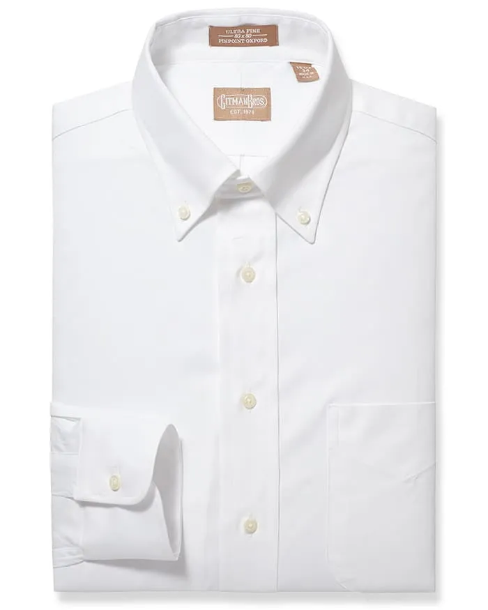 Button Down Pinpoint White - Tailored