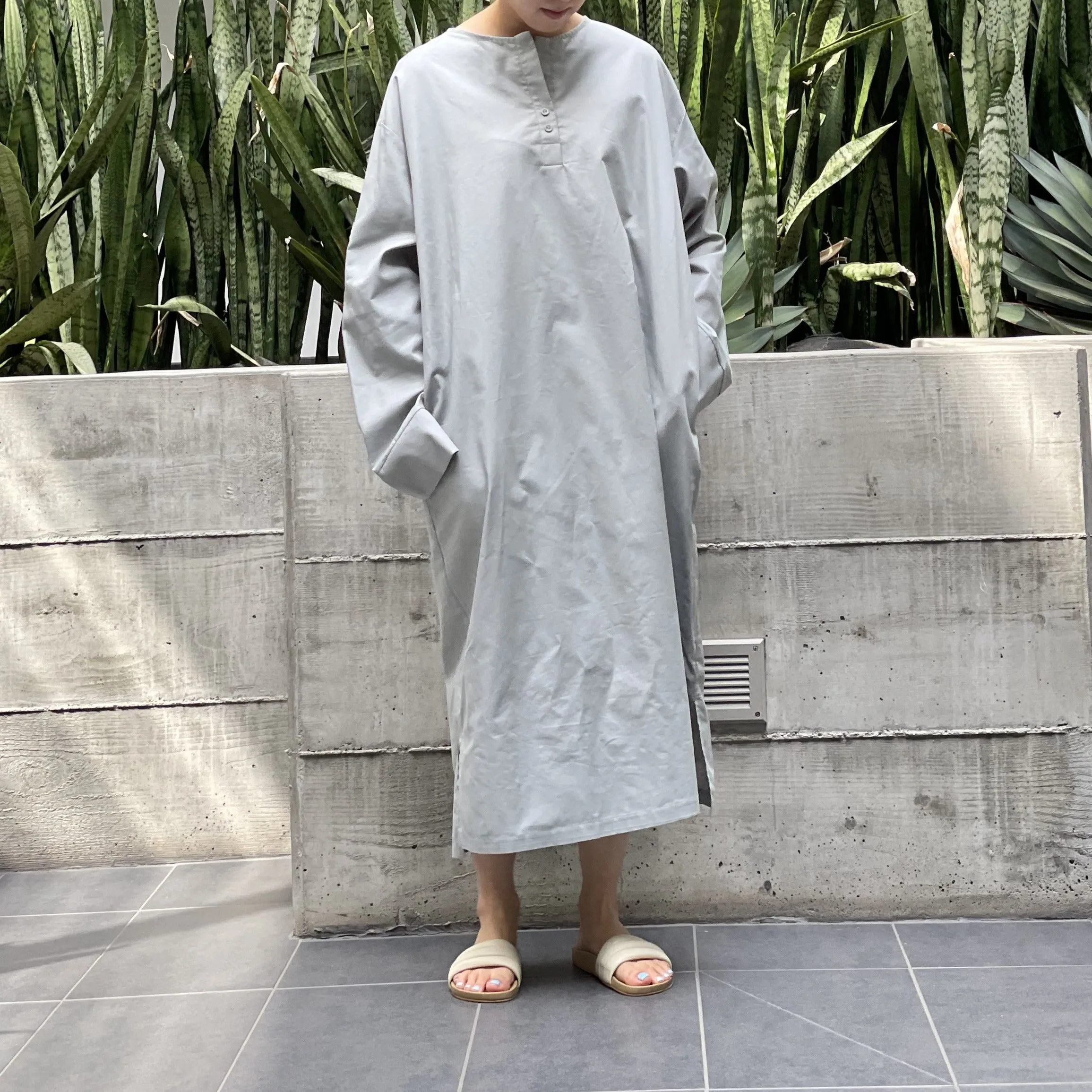 California Dress Warm Olive (Cotton Oxford Version)