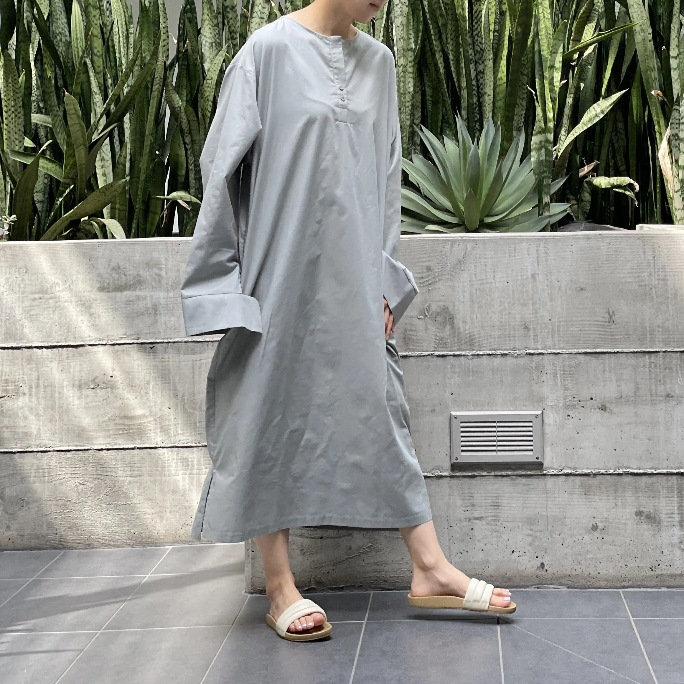 California Dress Warm Olive (Cotton Oxford Version)
