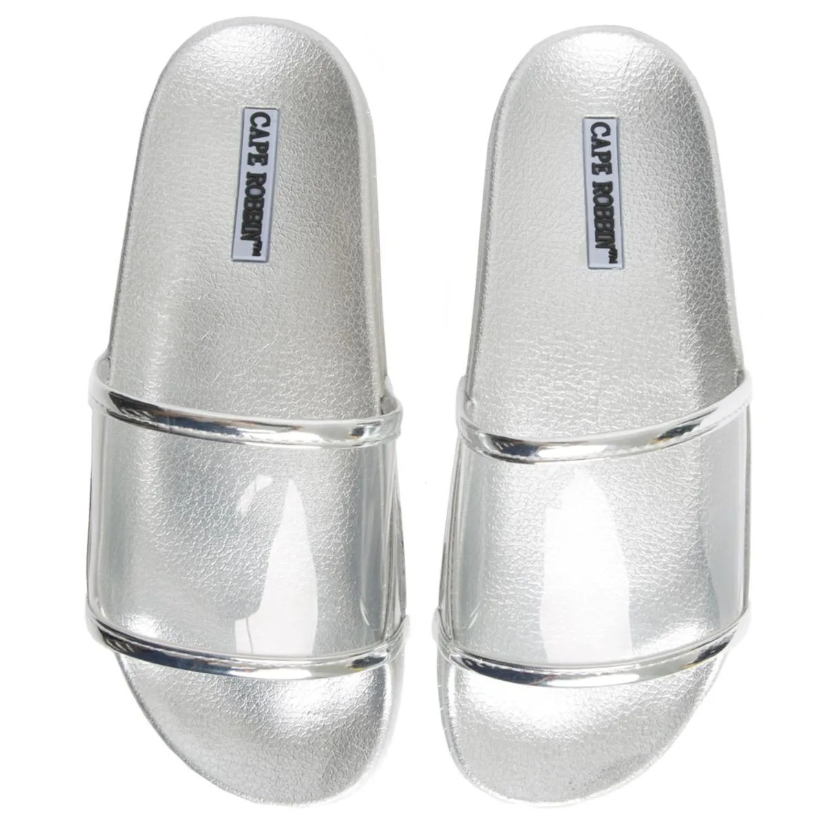 Cape Robbin Moira-11 Silver Slides Silver