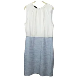 Carlisle Collection Brook Tweed Silk Linen With Ivory Bodice Dress Size 12