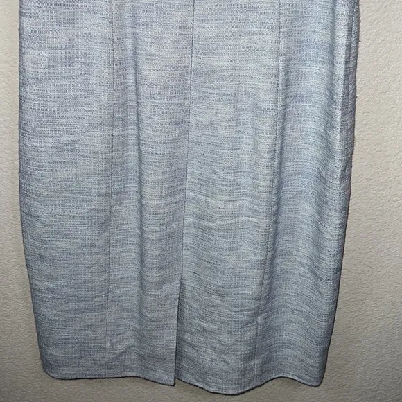 Carlisle Collection Brook Tweed Silk Linen With Ivory Bodice Dress Size 12