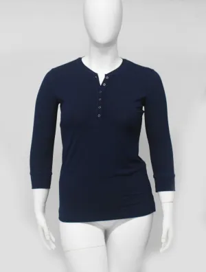 Casual Dress Top With Open Chest Buttons-