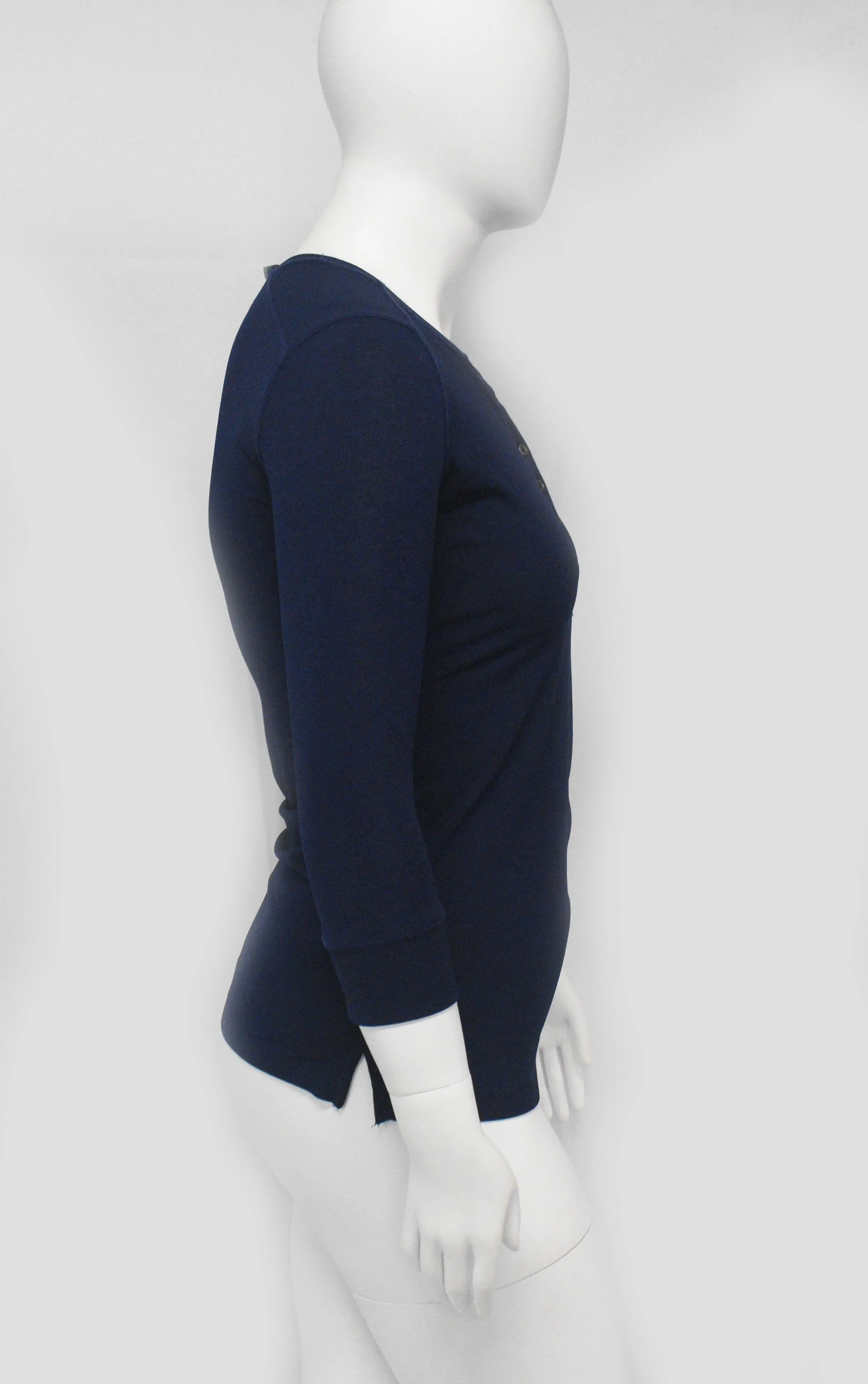 Casual Dress Top With Open Chest Buttons-