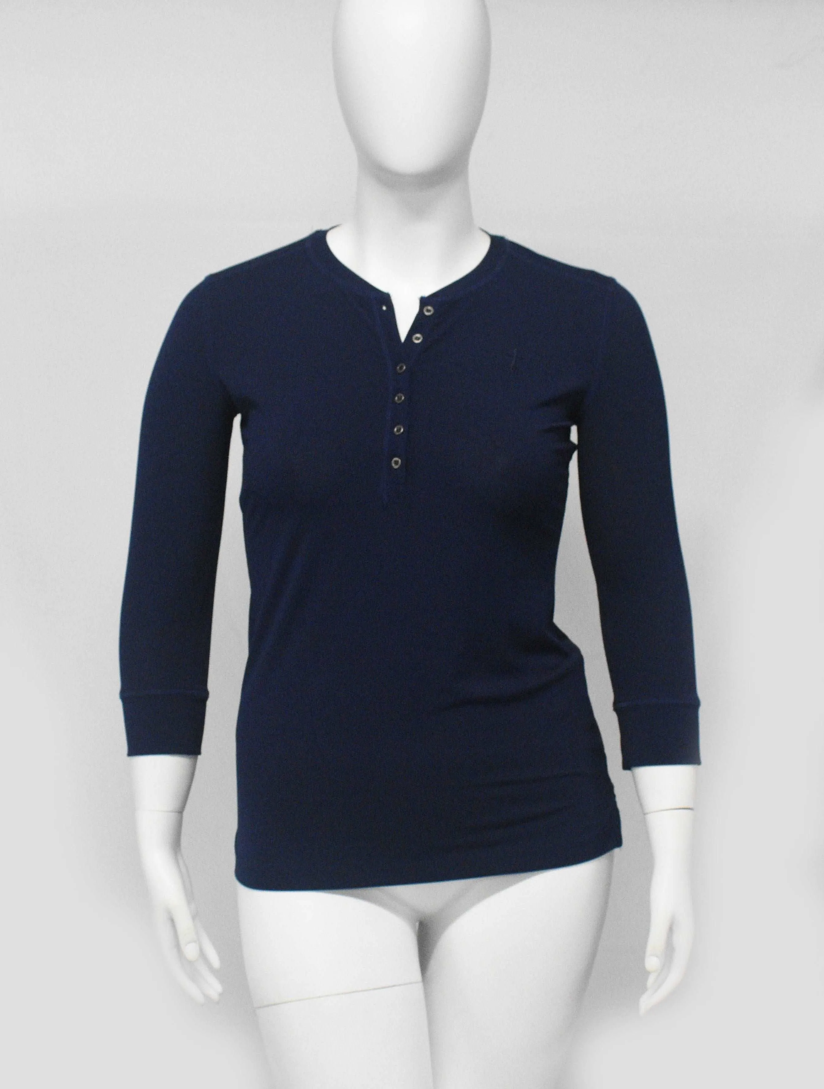 Casual Dress Top With Open Chest Buttons-