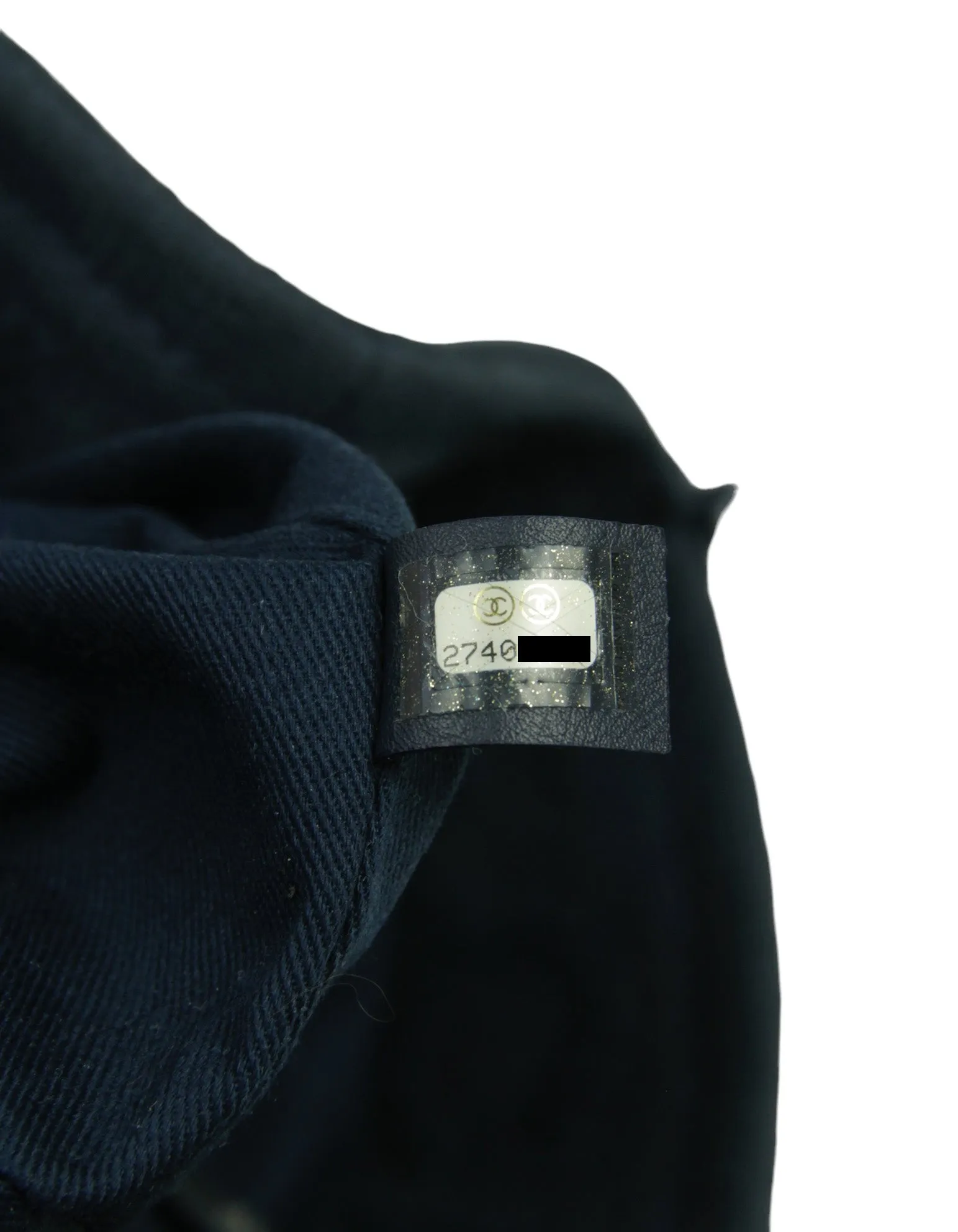 Chanel Navy Canvas Extra Large Double Face Shopping Tote