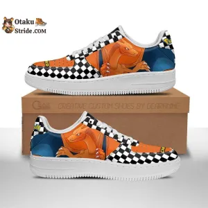 Charizard Sneakers Checkerboard Anime Shoes
