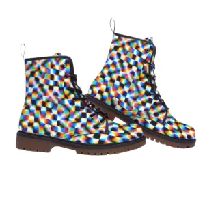 Checker Hacker Combat Boots