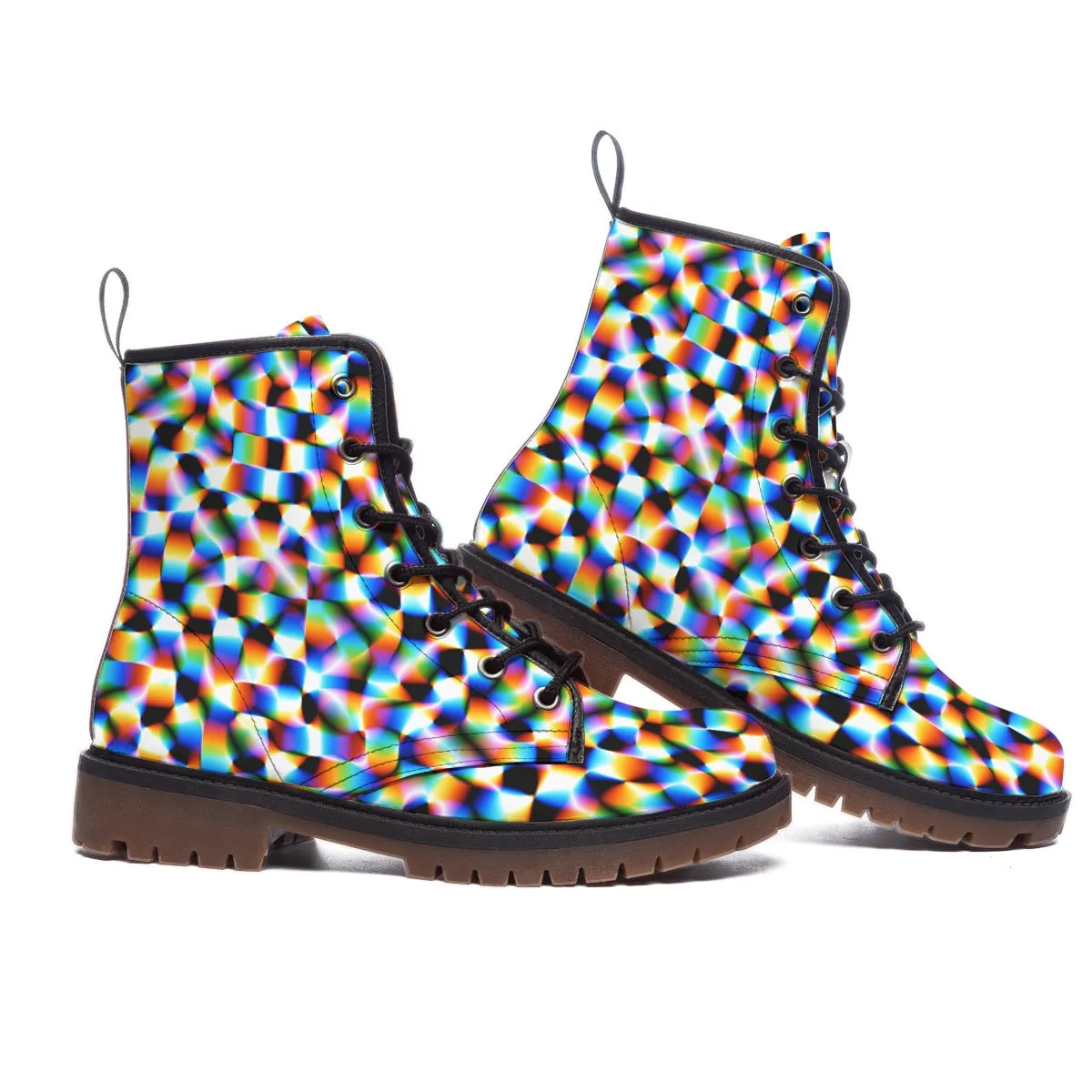 Checker Hacker Combat Boots