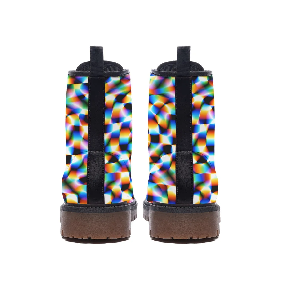 Checker Hacker Combat Boots