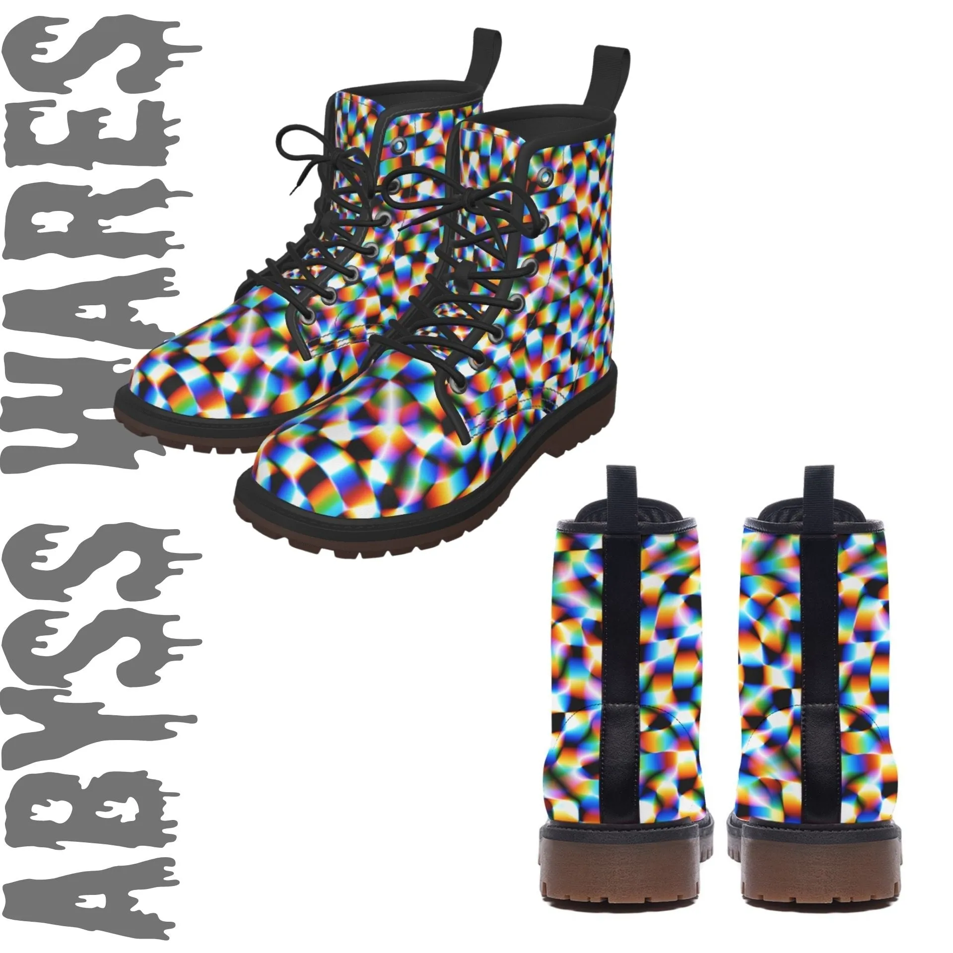 Checker Hacker Combat Boots