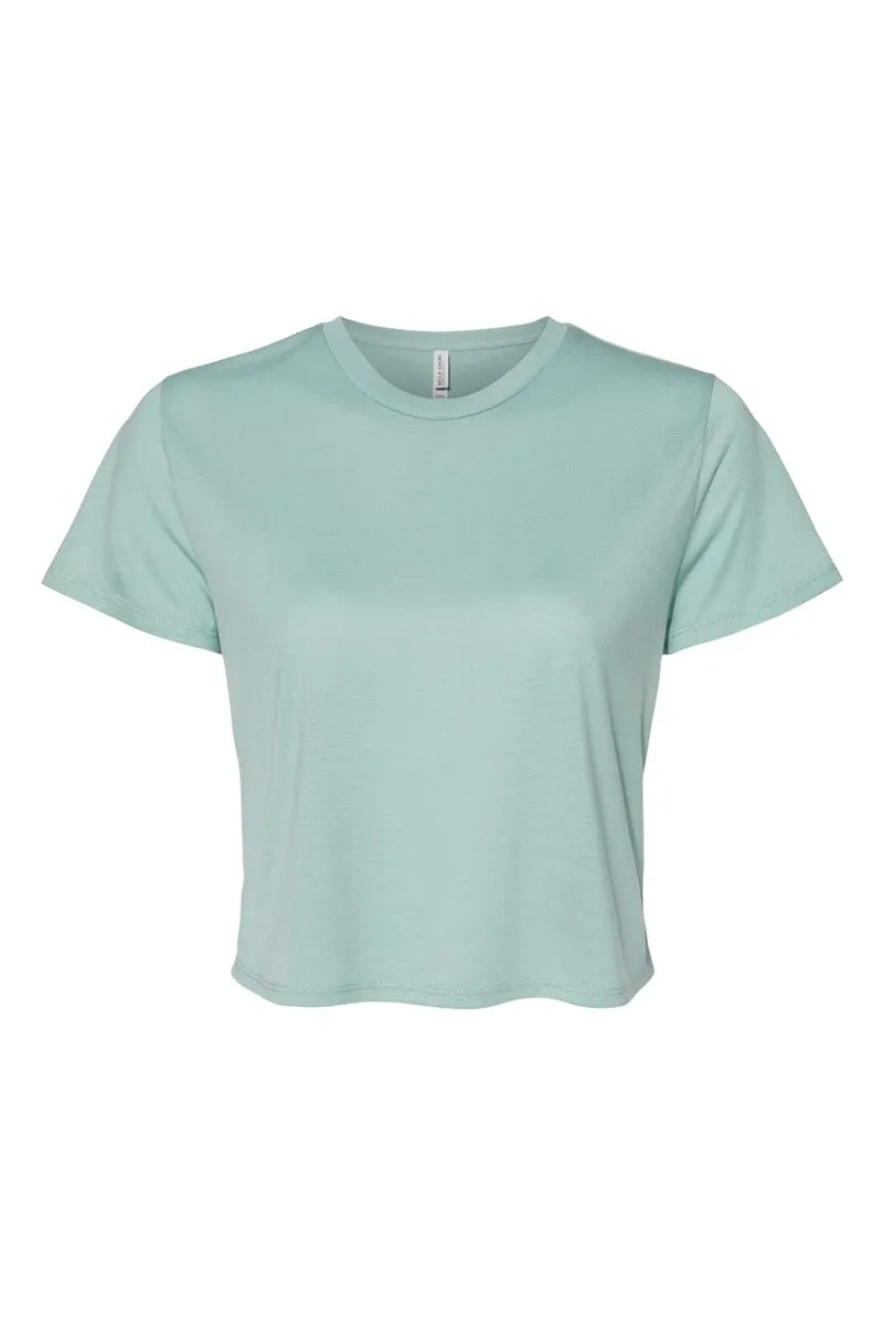 Checkerboard Happy AL Flowy Cropped Tee