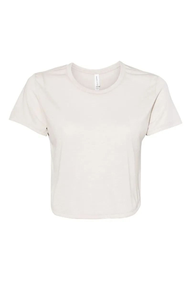 Checkerboard Happy AU Flowy Cropped Tee