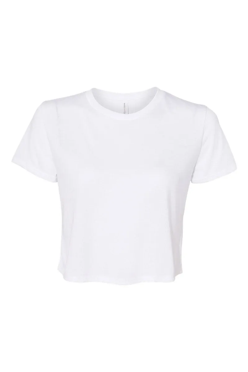 Checkerboard Happy AU Flowy Cropped Tee