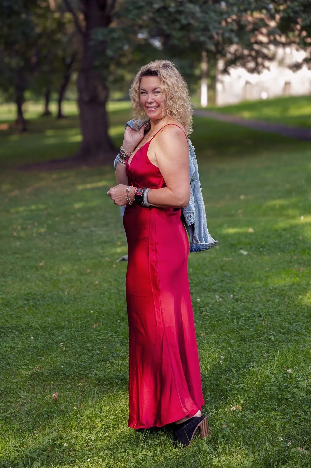 Chevron Seam Open Back Dress