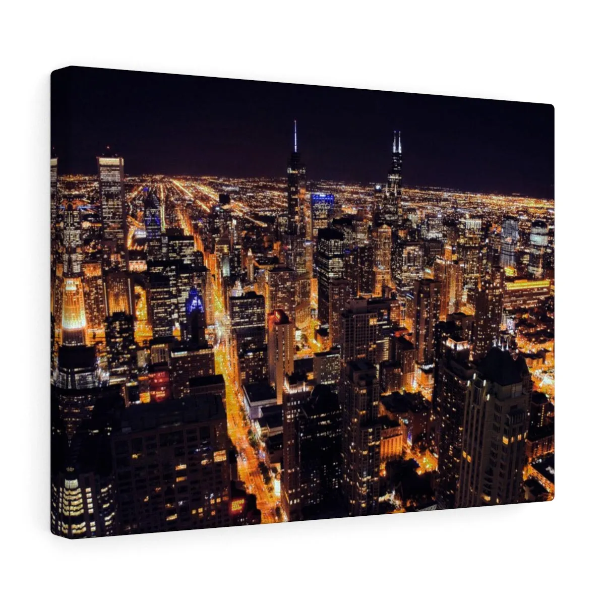Chicago Nights Premium Wall Canvas