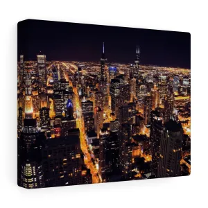 Chicago Nights Premium Wall Canvas