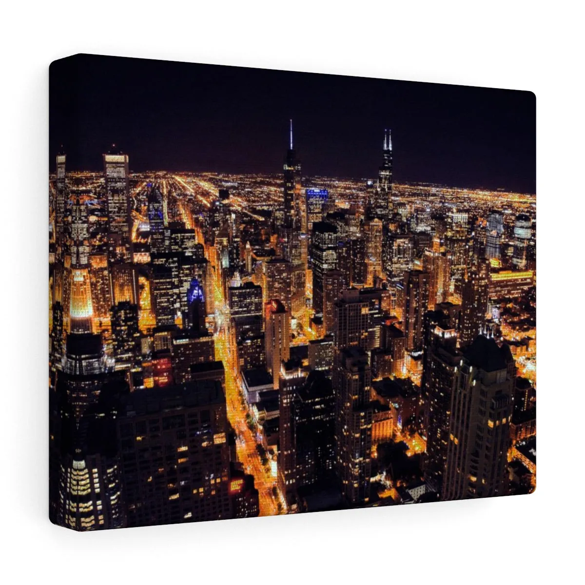 Chicago Nights Premium Wall Canvas