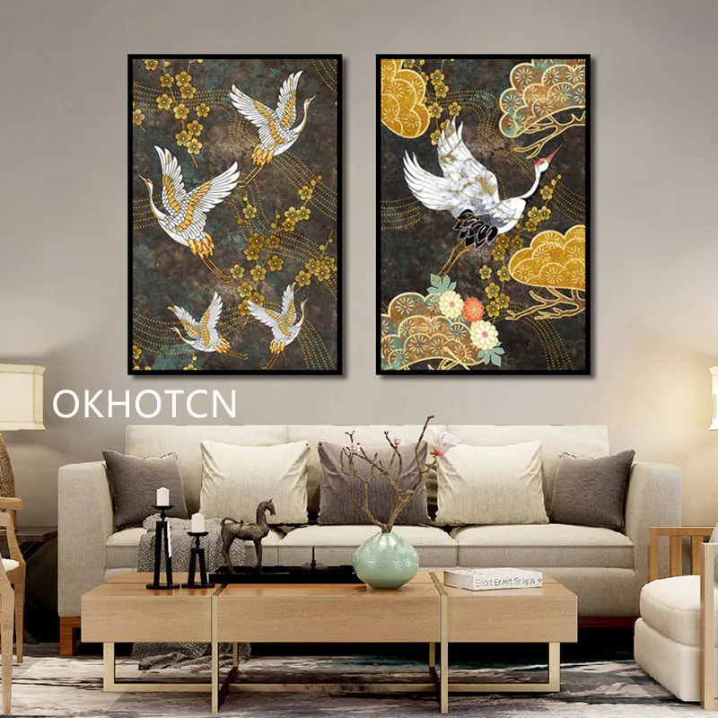 Chinese Ancient Style Animal Golden Wall Art