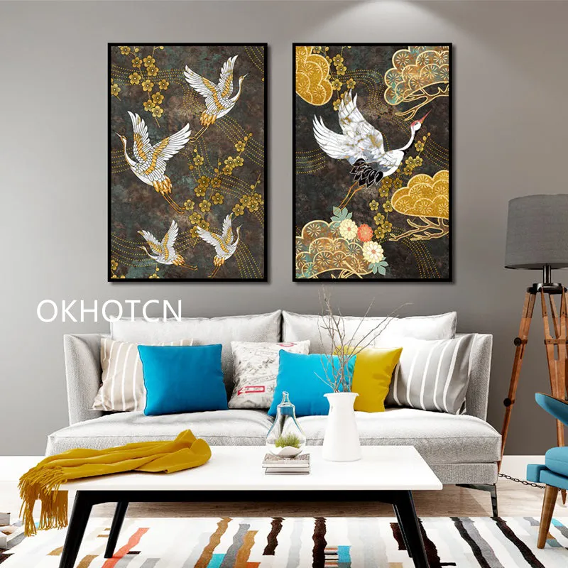 Chinese Ancient Style Animal Golden Wall Art