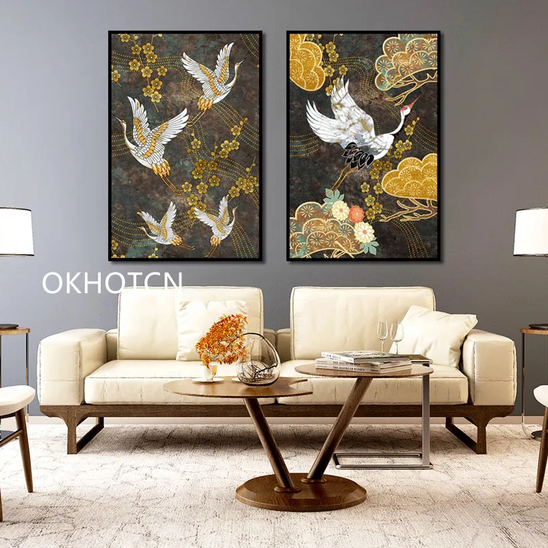 Chinese Ancient Style Animal Golden Wall Art