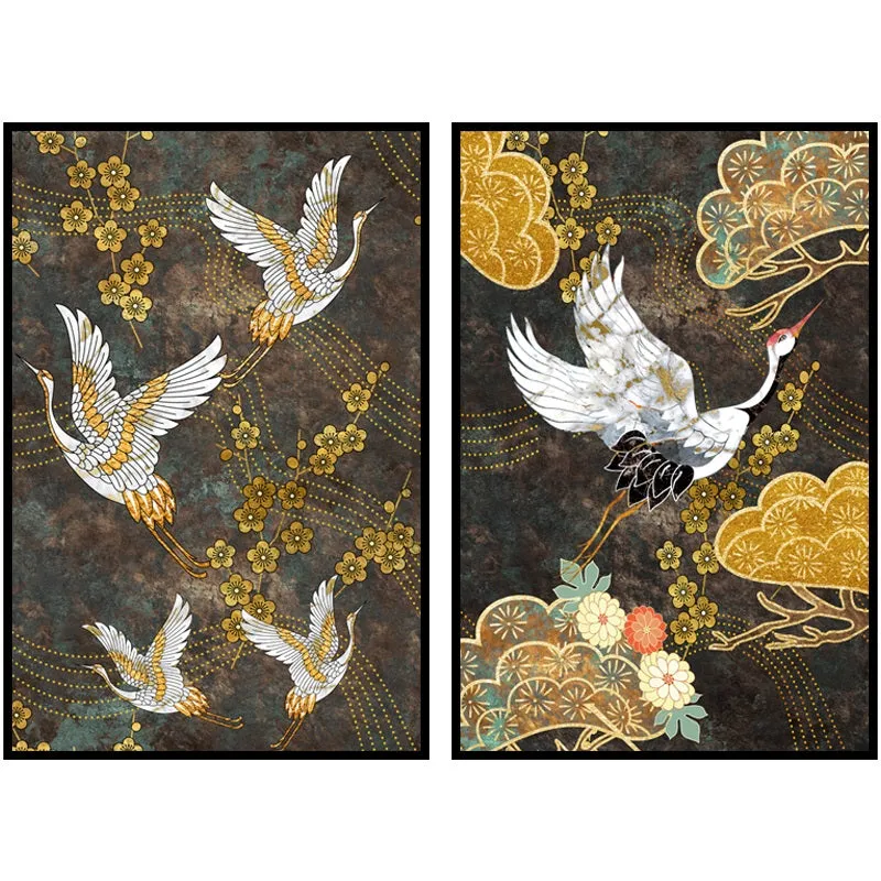Chinese Ancient Style Animal Golden Wall Art