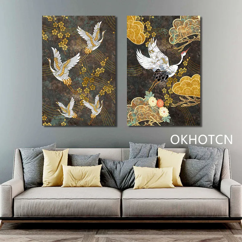 Chinese Ancient Style Animal Golden Wall Art