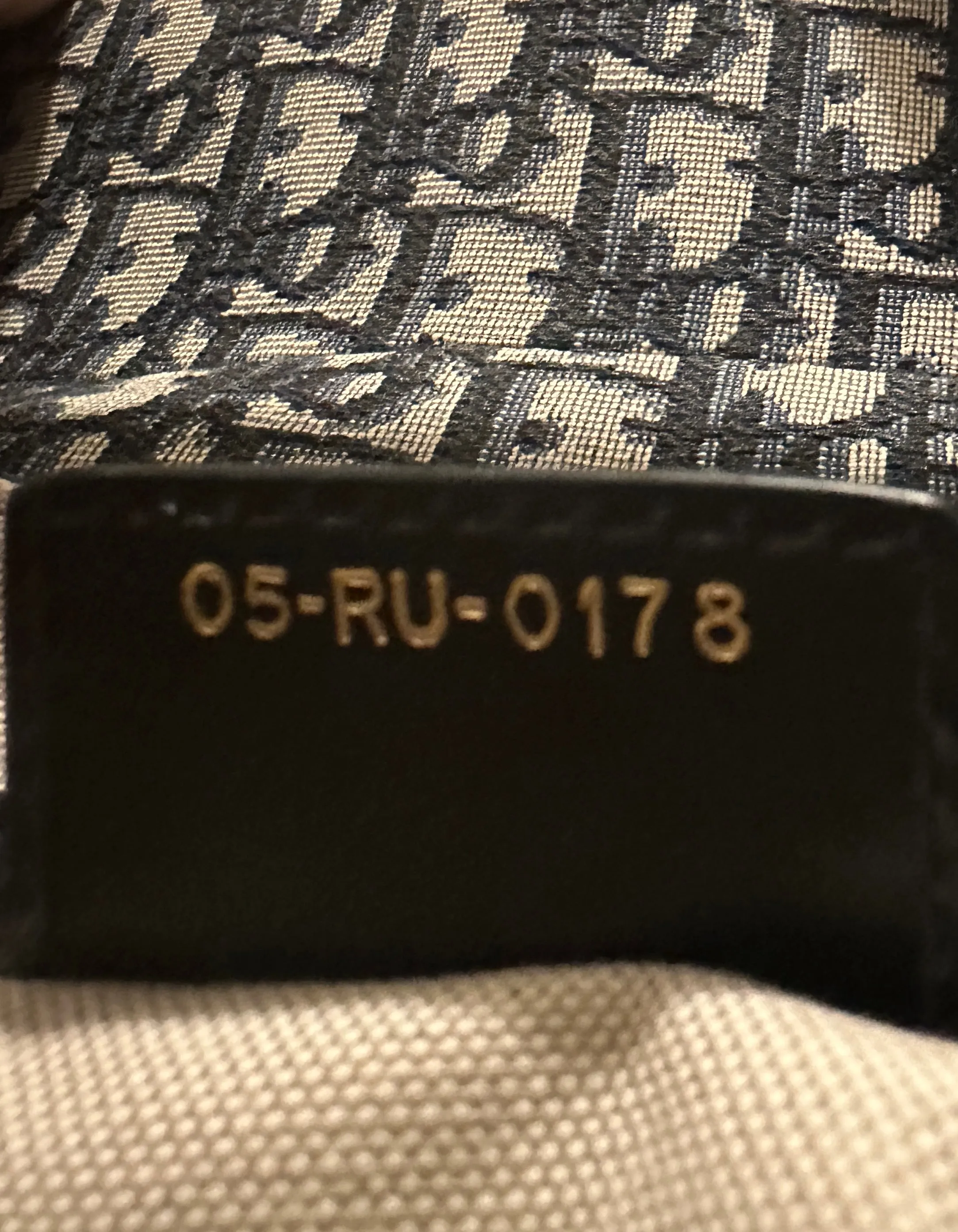 Christian Dior Blue Oblique Monogram Canvas Saddle Bag