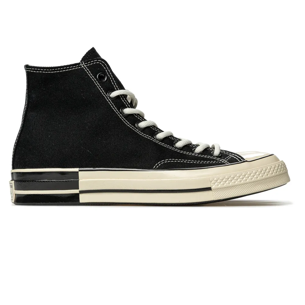 Chuck 70 Black & White Hi | Black