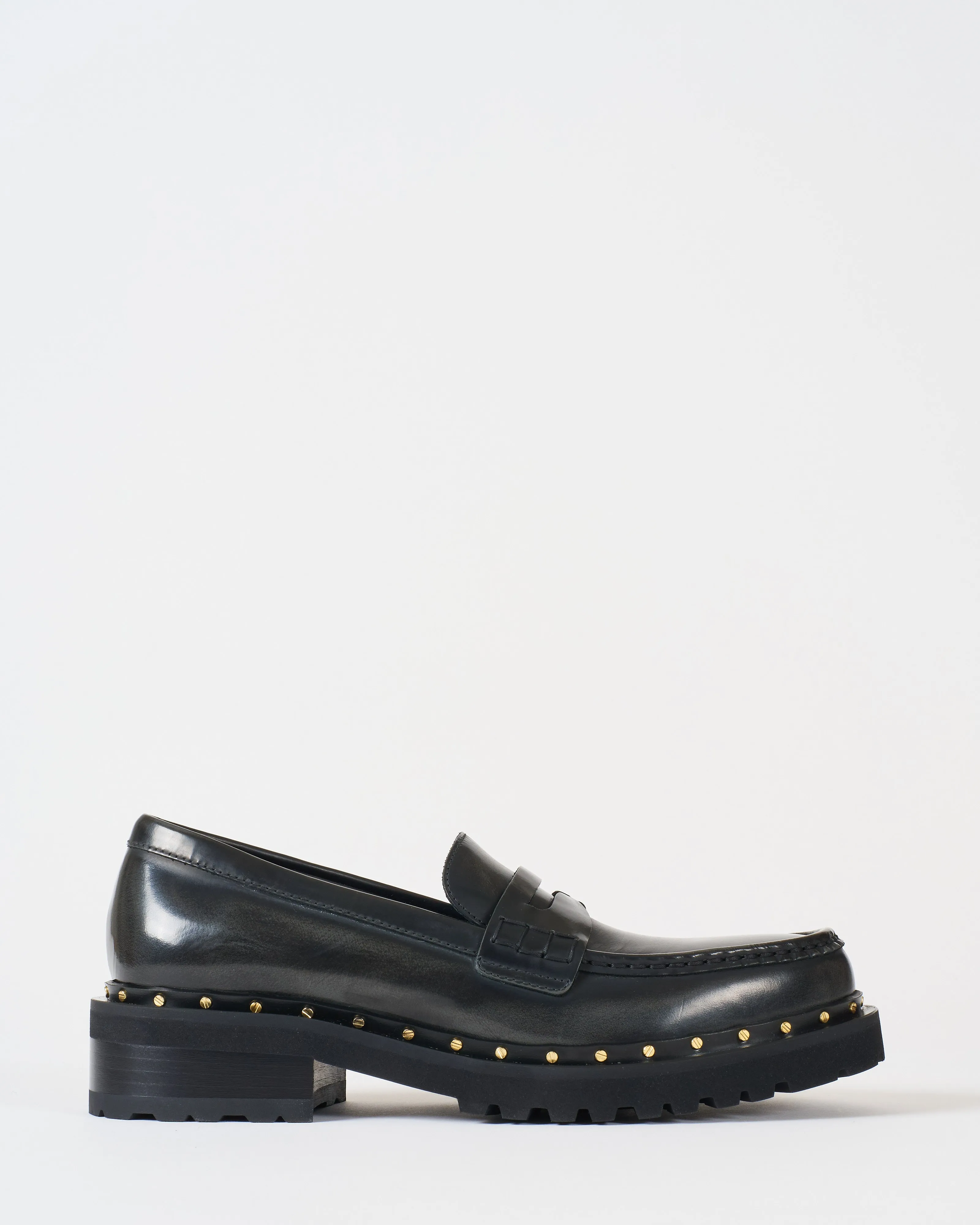 chunky loafer studded welt