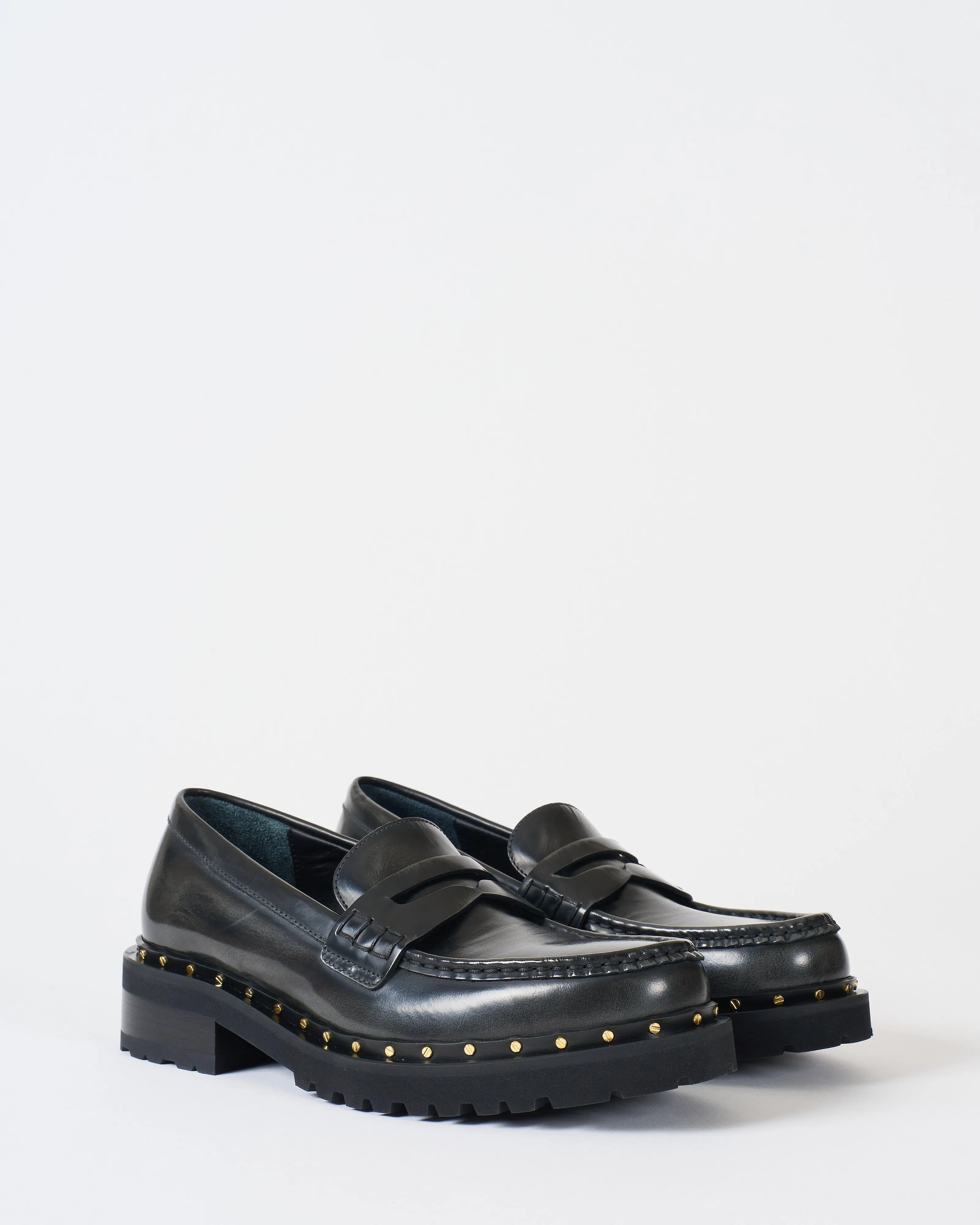 chunky loafer studded welt