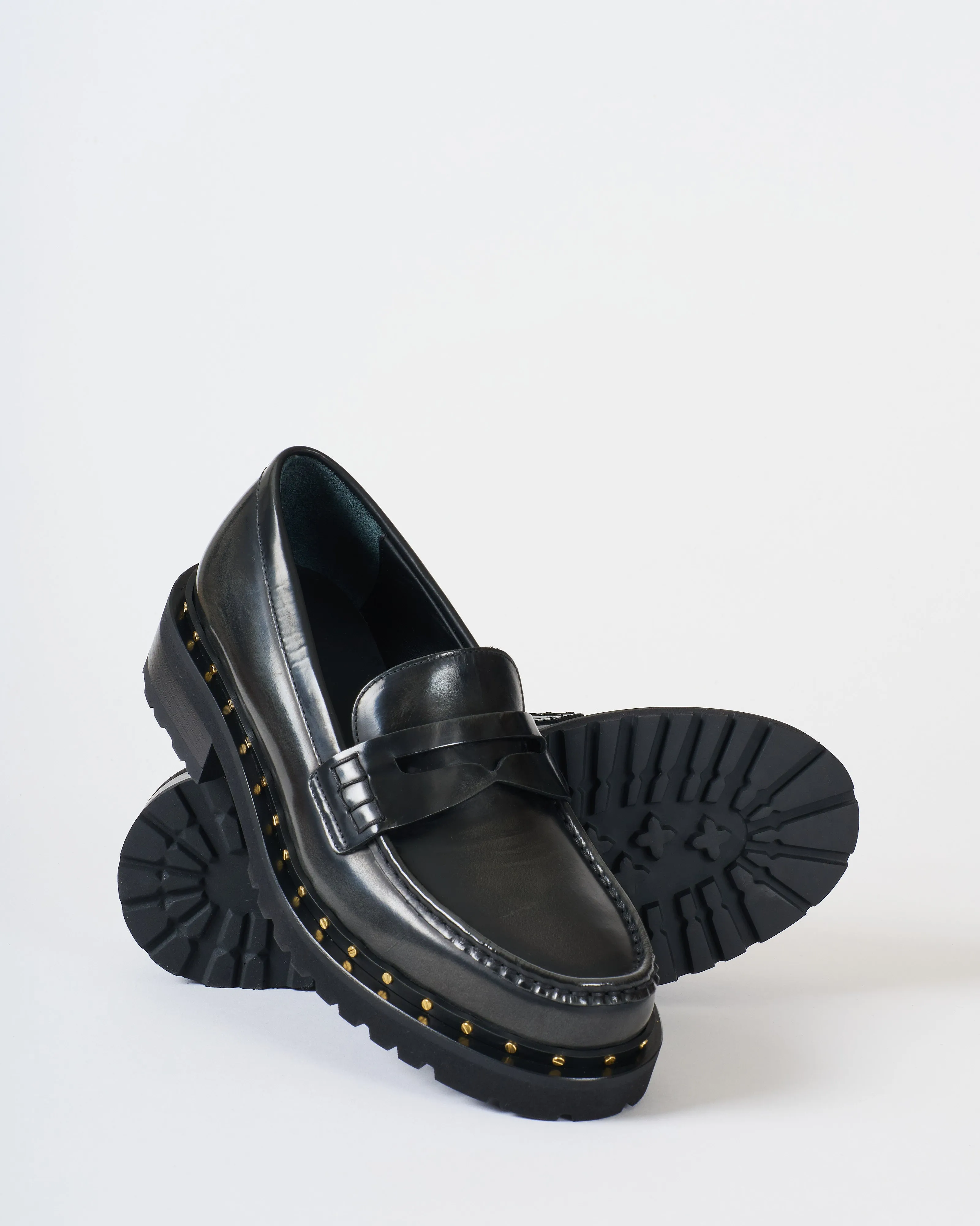 chunky loafer studded welt