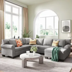 Classic Chesterfield 3pc Sectional Sofa