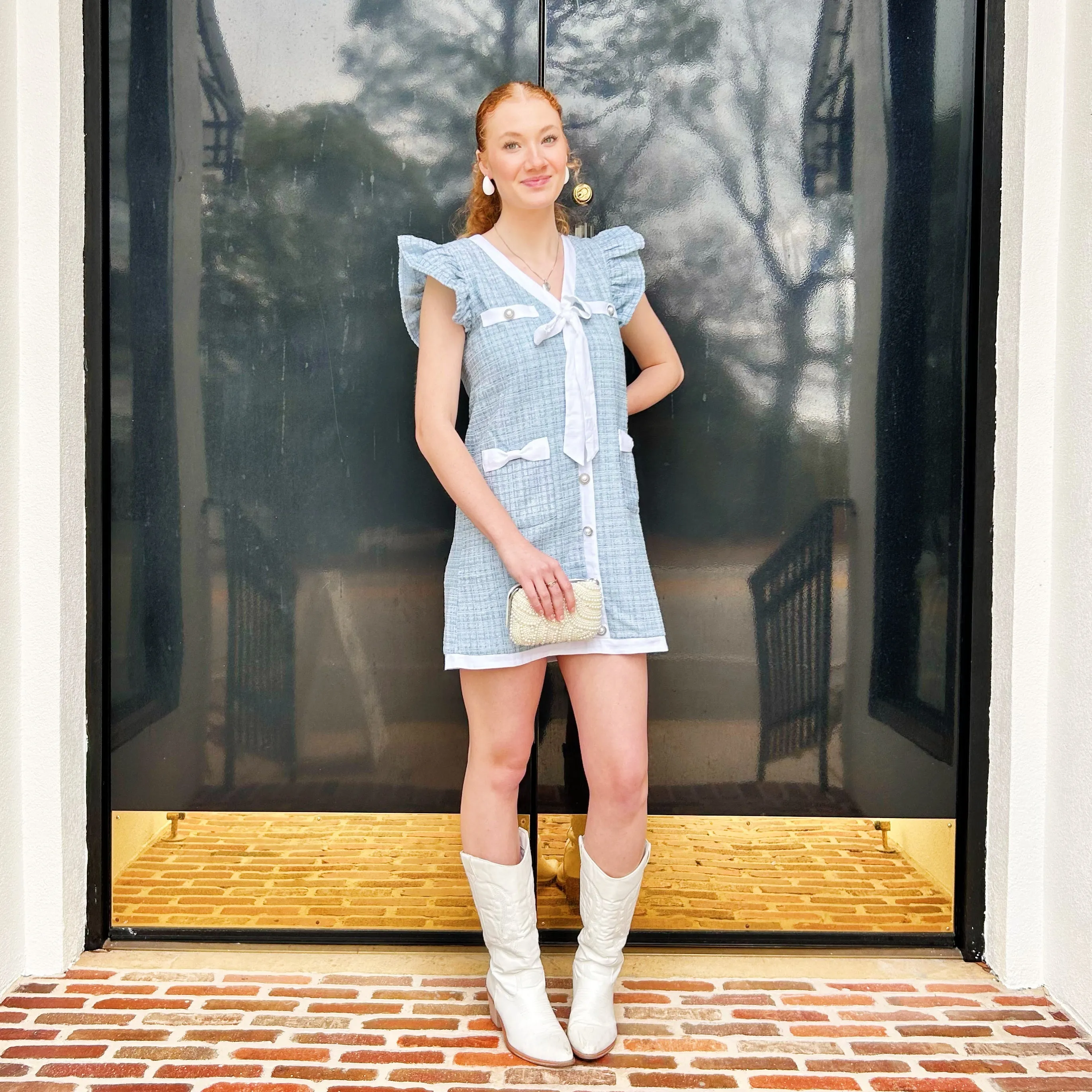 Classic Eleanor Tweed Mini Dress~Final Sale