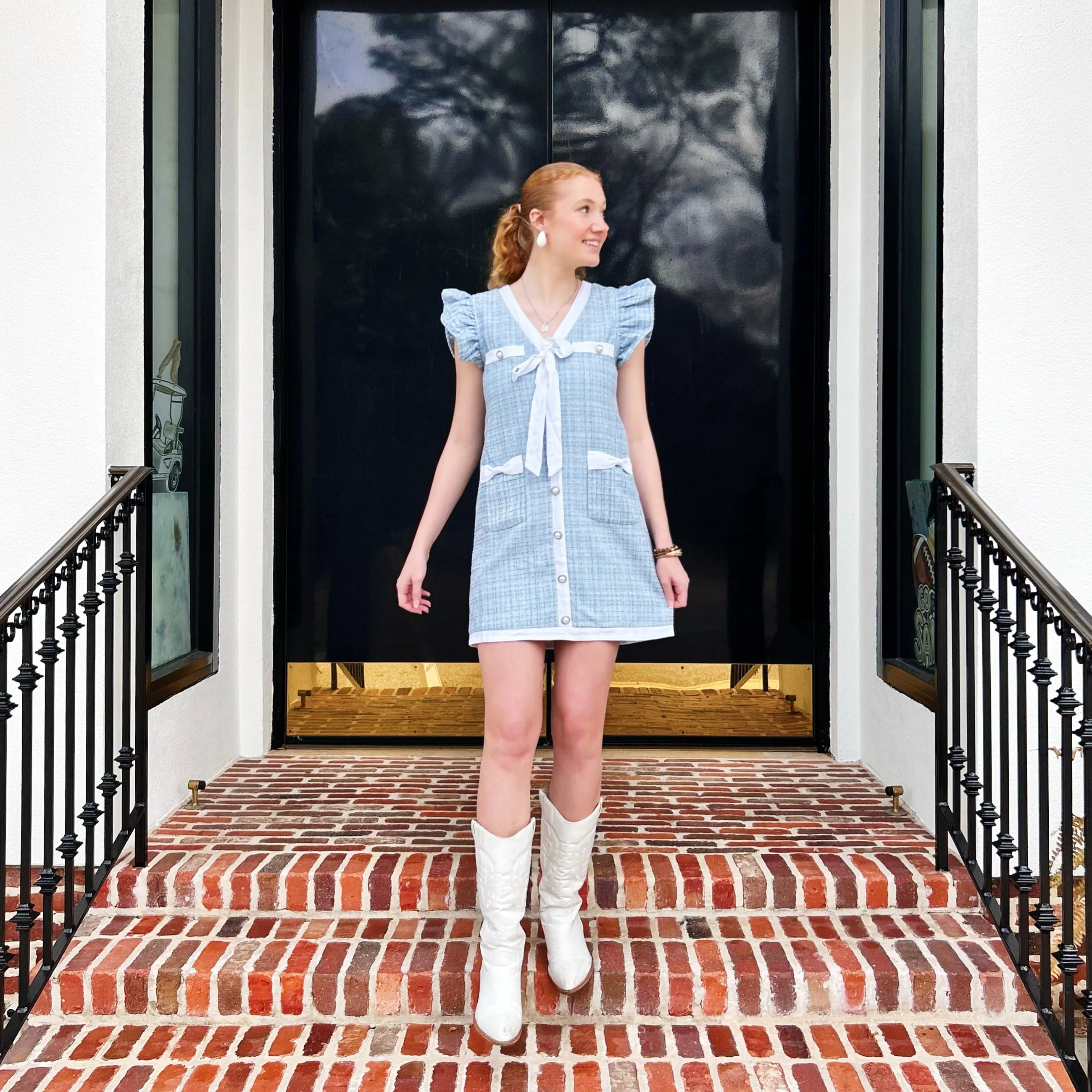 Classic Eleanor Tweed Mini Dress~Final Sale