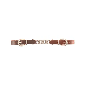 Classic Equine 3 1/2" Latigo & Flat Chain Curb Strap