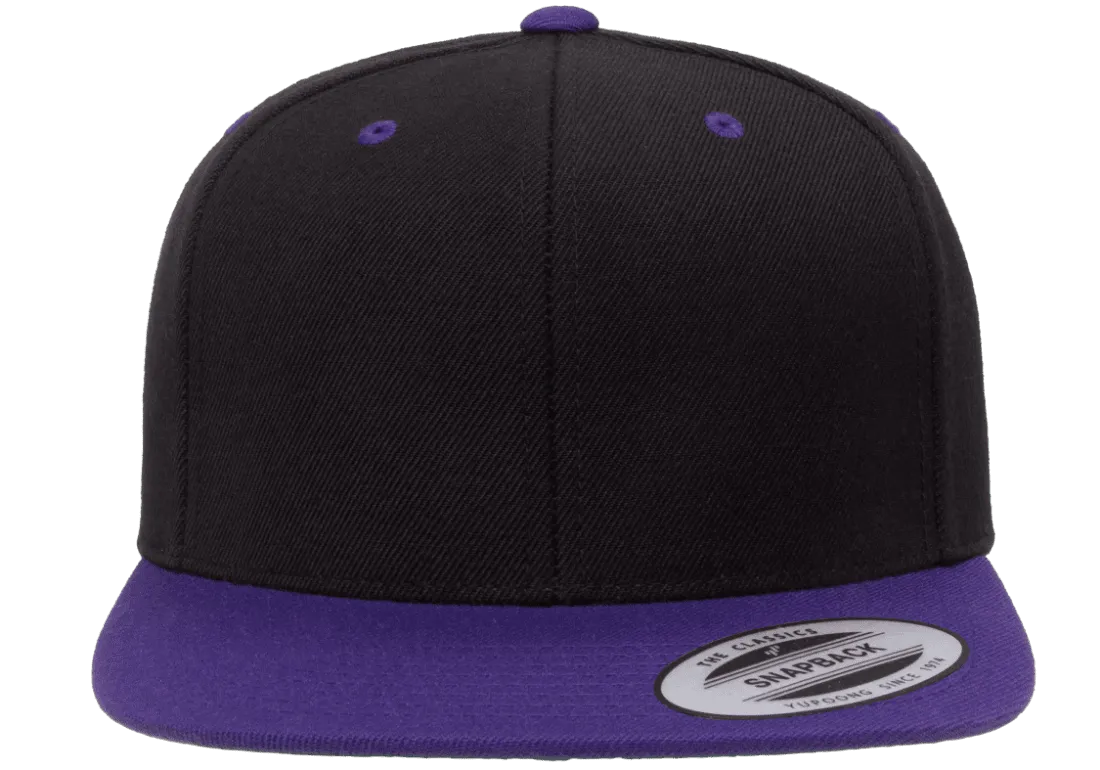 Classics Blank Snapback Cap Black/Purple