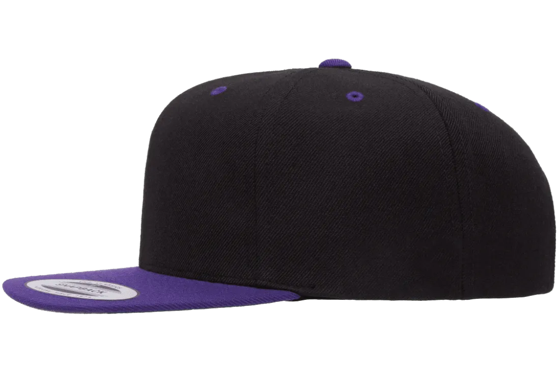 Classics Blank Snapback Cap Black/Purple