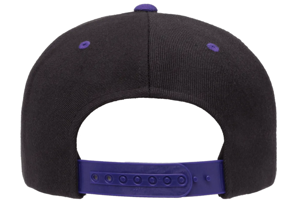 Classics Blank Snapback Cap Black/Purple