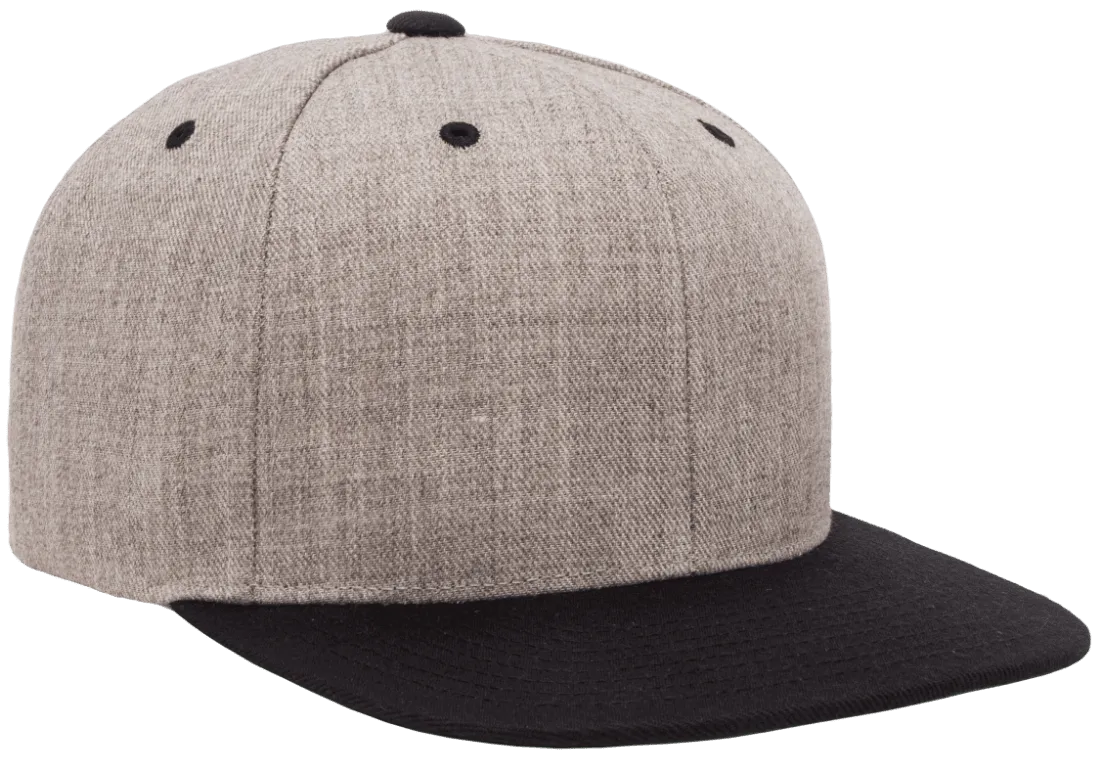 Classics Blank Snapback Cap Heather/Black