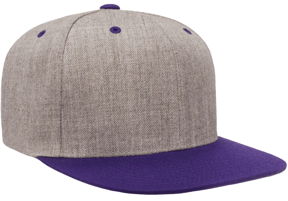 Classics Blank Snapback Cap Heather/Purple