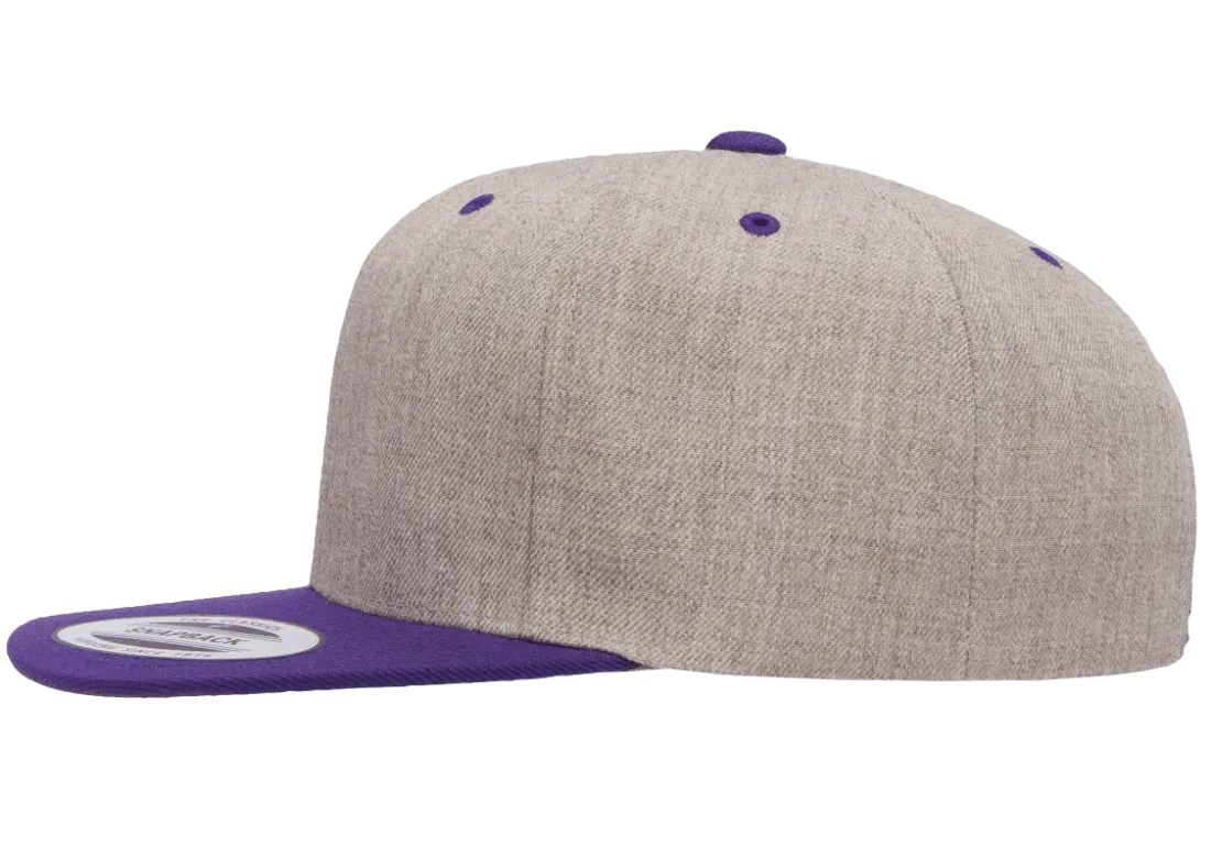 Classics Blank Snapback Cap Heather/Purple