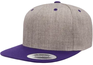Classics Blank Snapback Cap Heather/Purple