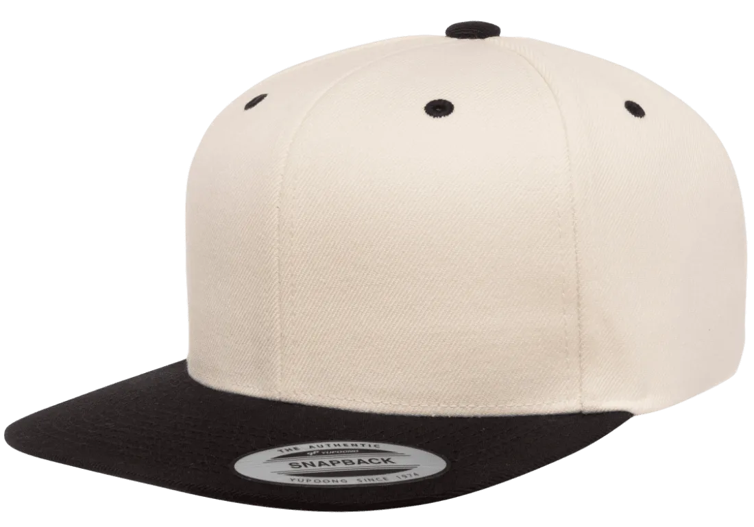 Classics Blank Snapback Cap Natural/Black