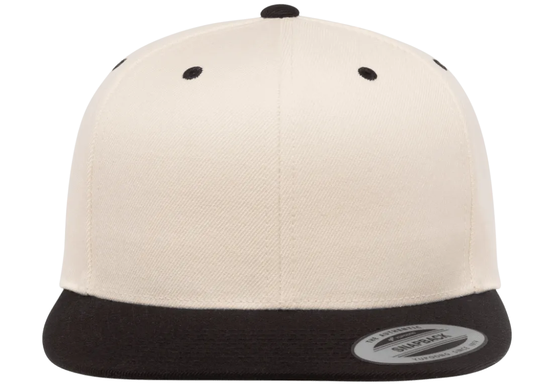 Classics Blank Snapback Cap Natural/Black