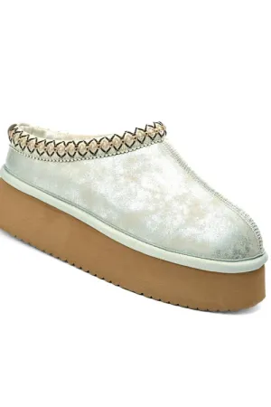 Corkys Pillow Talk Metallic Silver Slipper