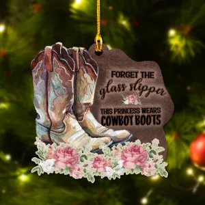 Cowgirl Shoes Christmas - Shaped Ornament - BHN97 - 1267
