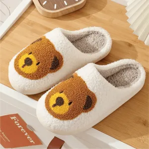 Cozy Women's Warm Anti-Skid Bear Pattern Slippers